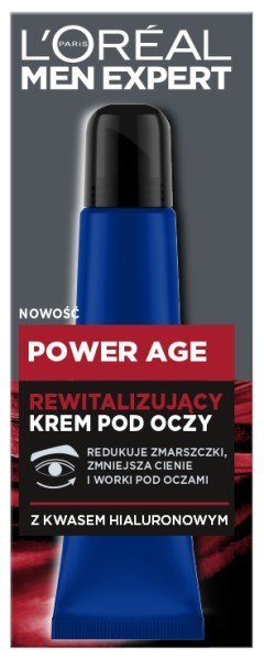 LOREAL Men Expert Power Age Rewitalizujący Krem pod oczy dla mężczyzn 15 ml