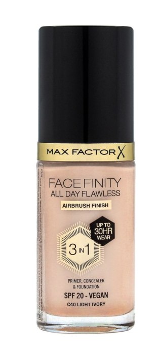 MAX FACTOR Podkład FACEFINITY All Day Flawless 3in1 nr C40 Light Ivory 30ml