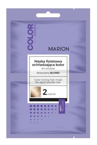 MARION Color Esperto Maska ochładzająca kolor do włosów farbowany na blond 2x20 ml