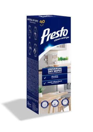 Presto Suche Ściereczki uniwersalne w pudełku 1op.-40szt