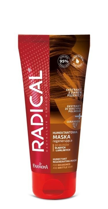 RADICAL Humektantowa maska regenerująca do włosów słabych i łamliwych 100 ml RADICAL Humektantowa maska regenerująca do włosów słabych i łamliwych 100 ml