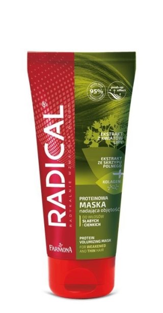 RADICAL Proteinowa maska nadająca objętość do włosów słabych i cienkich 100 ml
