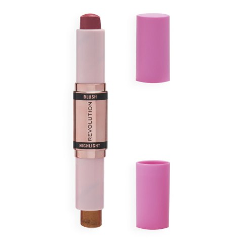 REVOLUTION Blush & Highlight Stick Róż i Rozświetlacz w sztyfcie Flushing Pink 4.3g REVOLUTION Blush & Highlight Stick Róż i Rozświetlacz w sztyfcie Flushing Pink 4.3g