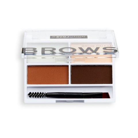 REVOLUTION Relove Brows Medium Paletka do modelowania brwi REVOLUTION Relove Brows Medium Paletka do modelowania brwi
