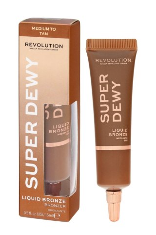 REVOLUTION Super Dewy Bronzer w płynie - Medium to Tan 15ml