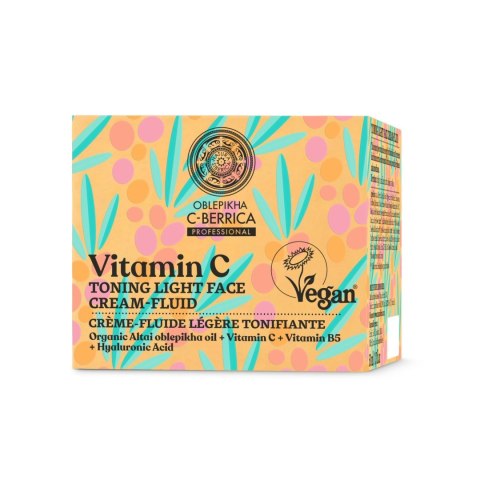 SIBERICA Oblepikha C-Berrica Professional Tonizujący Krem-fluid do twarzy Vitamin C 50ml SIBERICA Oblepikha C-Berrica Professional Tonizujący Krem-fluid do twarzy Vitamin C 50ml