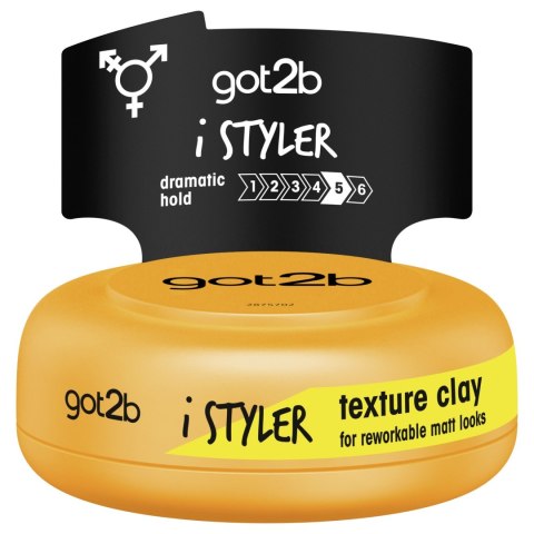 Schwarzkopf Got2b i Styler Matująca Glinka modelująca do włosów 75ml Schwarzkopf Got2b i Styler Matująca Glinka modelująca do włosów 75ml