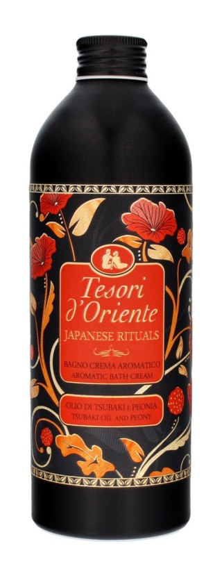 TESORI D`ORIENTE Kremowy Płyn do kąpieli Japanese Rituals - Tsubaki Oil & Peony 500ml