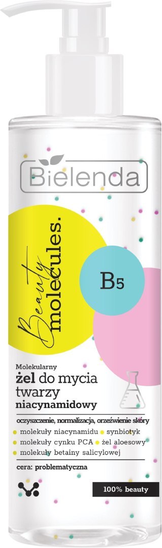 BIELENDA BEAUTY MOLECULES Molekularny Żel do mycia twarzy synbiotyczny 195 g