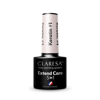 CLARESA Baza pod lakier hybrydowy Extend Care 5in1 Keratin - 1 5g