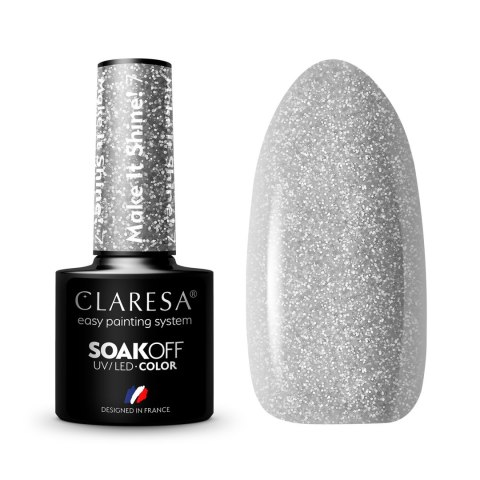CLARESA Lakier hybrydowy do paznokci MAKE IT SHINE! - 7 5g CLARESA Lakier hybrydowy do paznokci MAKE IT SHINE! - 7 5g