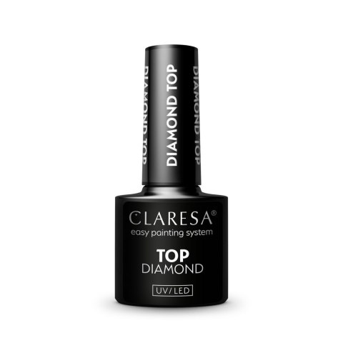 CLARESA Top do paznokci hybrydowych Diamond - no wipe 5ml