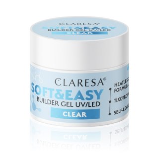 CLARESA Żel budujący do paznokci Soft&Easy Builder - Clear 90g