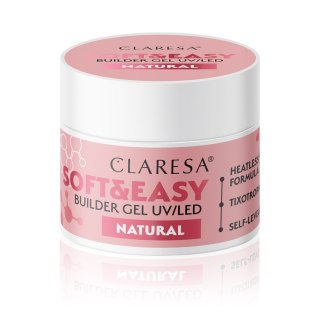 CLARESA Żel budujący do paznokci Soft&Easy Builder - Natural 90g