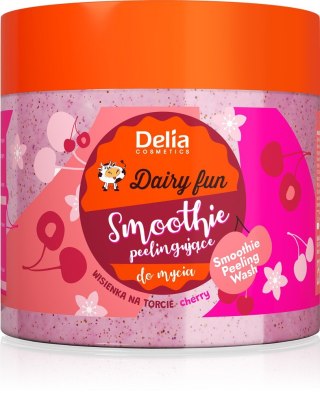 DELIA COSMETICS DAIRY FUN Smoothie peelingujące do mycia ciała - Wisienka na Torcie 350g