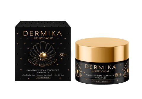 DERMIKA Luxury Caviar Kawiorowy Krem-koncentrat naprawczy 80+ na dzień i noc 50ml DERMIKA Luxury Caviar Kawiorowy Krem-koncentrat naprawczy 80+ na dzień i noc 50ml