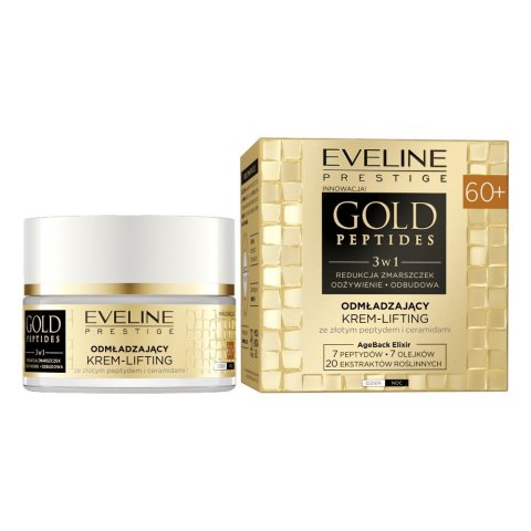 EVELINE Gold Peptides 3w1 Odmładzający krem-lifting 60+ dzień/noc 50 ml