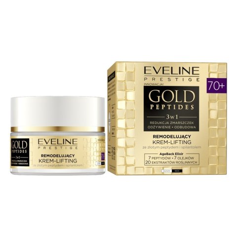 EVELINE Gold Peptides 3w1 Remodelujący krem-lifting 70+ dzień/noc 50 ml