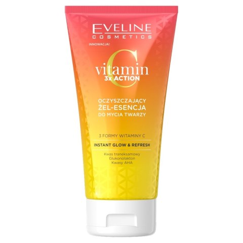 EVELINE Vitamin C 3x Action Oczyszczający Żel-Esencja do mycia twarzy 150ml EVELINE Vitamin C 3x Action Oczyszczający Żel-Esencja do mycia twarzy 150ml