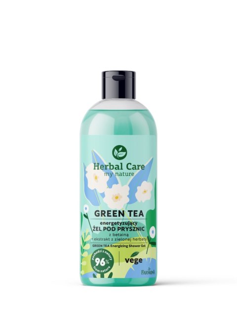 HERBAL CARE Green Tea Energetyzujący żel pod prysznic z betainą i zieloną herbatą 500 ml