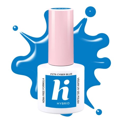 Hi Hybrid HEMA Free Lakier hybrydowy Neon #276 Cyber Blue 5ml