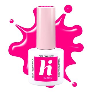 Hi Hybrid HEMA Free Lakier hybrydowy Neon #279 Pink Paris 5ml