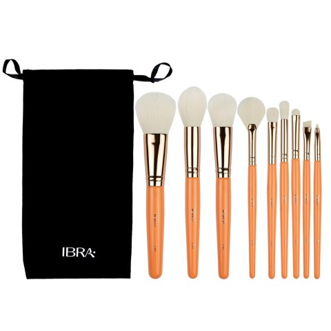IBRA BRUSH SET FRESH Zestaw pędzli do makijażu 1op.-9szt IBRA BRUSH SET FRESH Zestaw pędzli do makijażu 1op.-9szt