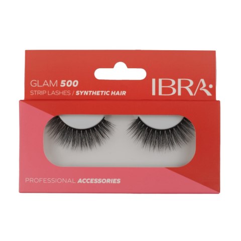 IBRA Rzęsy na pasku Glam 500 - 1 para IBRA Rzęsy na pasku Glam 500 - 1 para