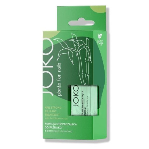 JOKO Plants for Nails Kuracja utwardzająca do paznokci z ekstraktem z bambusa 11ml JOKO Plants for Nails Kuracja utwardzająca do paznokci z ekstraktem z bambusa 11ml