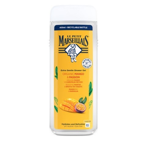 LE PETIT MARSELLAIS Kremowy Żel pod prysznic Bio Mango & Marakuja 400ml