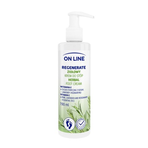 On Line Ziołowy Krem do stóp Regenerate 190ml