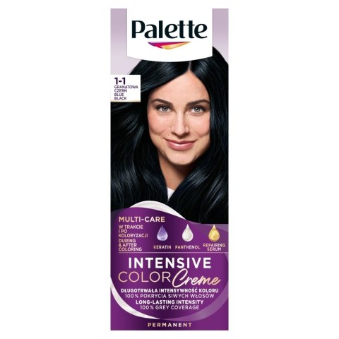 Palette Intensive Color Creme Multi Care Krem koloryzujący nr 1-1 (C1) - granatowa czerń 1op.