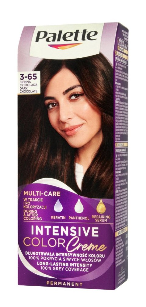 Palette Intensive Color Creme Multi Care Krem koloryzujący nr 3-65 (W2) - ciemna czekolada 1op. Palette Intensive Color Creme Multi Care Krem koloryzujący nr 3-65 (W2) - ciemna czekolada 1op.