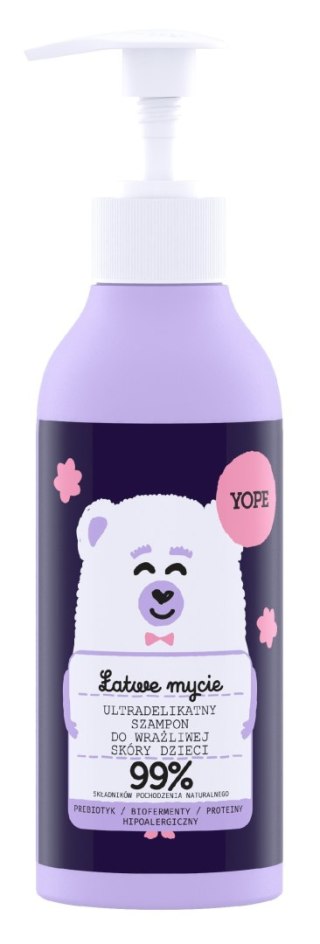 YOPE Kids Ultradelikatny Szampon do wrażliwej skóry dzieci 300ml