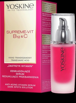 YOSKINE Supreme Vit B12 & C Odmładzające Serum redukujące przebarwienia 30ml