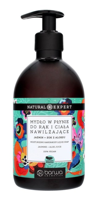 BARWA Natural Expert Mydło nawilżające w płynie Jaśmin 500 ml