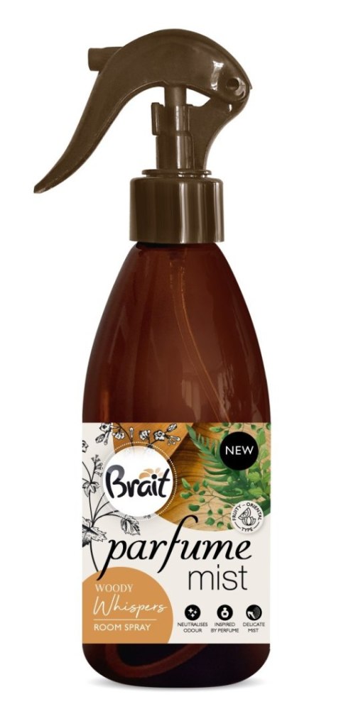 Brait Parfume Mist Mgiełka odświeżająca do pomieszczeń - Woody Whispers 325ml Brait Parfume Mist Mgiełka odświeżająca do pomieszczeń - Woody Whispers 325ml