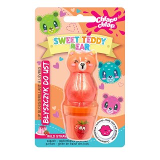 CHLAPU CHLAP Błyszczyk do ust Sweet Teddy Bear - poziomkowa galaretka 1szt