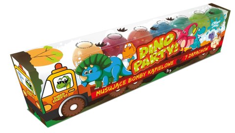 CHLAPU CHLAP Musujące Bomby do kąpieli Dino Truck 1op.-7szt