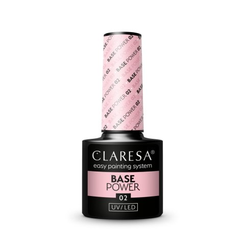 CLARESA Base Power Baza pod lakier hybrydowy nr 02 5g CLARESA Base Power Baza pod lakier hybrydowy nr 02 5g