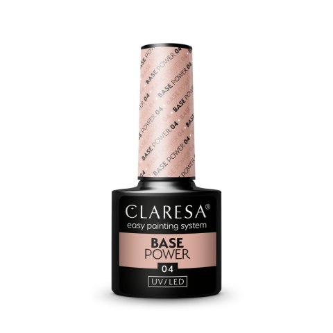 CLARESA Base Power Baza pod lakier hybrydowy nr 04 5g CLARESA Base Power Baza pod lakier hybrydowy nr 04 5g