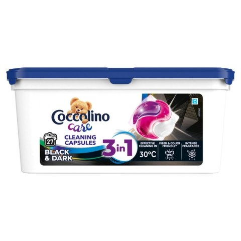 COCCOLINO Care Kapsułki 3w1 do prania czarnych i ciemnych tkanin (27 prań) 467 g