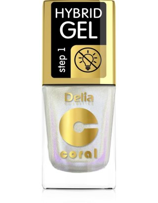 DELIA COSMETICS Coral Hybrid Gel Lakier hybrydowy do paznokci nr 104 Multirefleks Perłowy 11ml