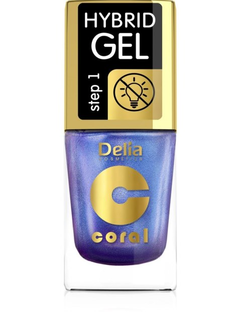 DELIA COSMETICS Coral Hybrid Gel Lakier hybrydowy do paznokci nr 109 Multirefleks Niebieski 11ml DELIA COSMETICS Coral Hybrid Gel Lakier hybrydowy do paznokci nr 109 Multirefleks Niebieski 11ml