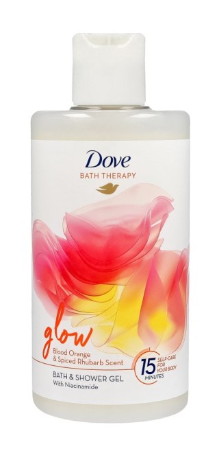 DOVE Bath Therapy Glow Płyn do kąpieli i pod prysznic Blood Orange & Spiced Rhubarb 400 ml