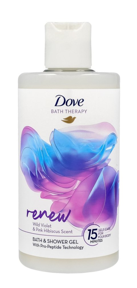 DOVE Bath Therapy Renew Płyn do kąpieli i pod prysznic Violet & Hibiscus 400 ml