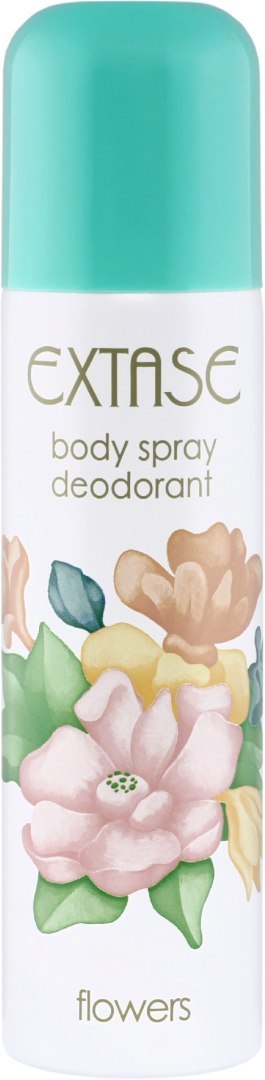 EXTASE Dezodorant body spray FLOWERS 150 ml