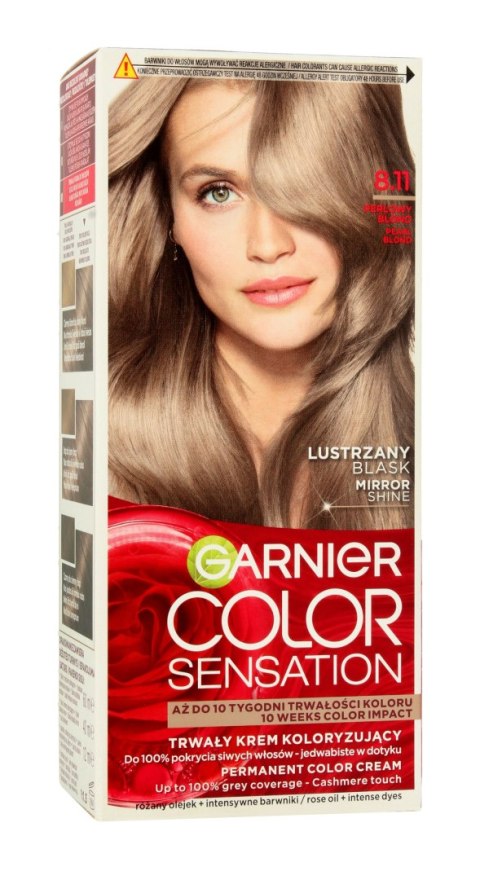 Garnier Color Sensation Krem koloryzujący 8.11 Pearl Blond - Perłowy Blond 1op. Garnier Color Sensation Krem koloryzujący 8.11 Pearl Blond - Perłowy Blond 1op.