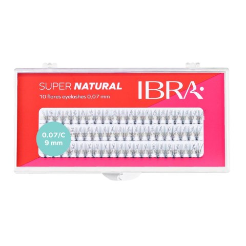 IBRA Kępki rzęs SUPER NATURAL 0.07-C-9mm 1op.