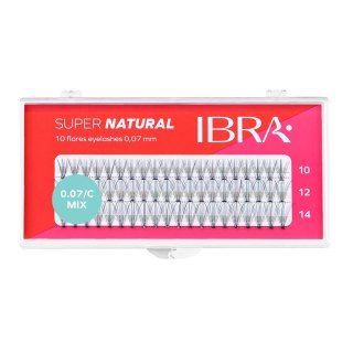 IBRA Kępki rzęs SUPER NATURAL 0.07-C-MIX(8,10 i 12mm) 1op.